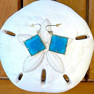 Beautiful blue topaz earrings